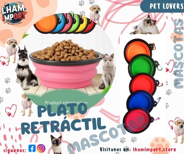 PLATO RETRACTIL PARA MASCOTAS